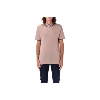 EMPORIO ARMANI Eagle embroidery Piqué Polo Shirt