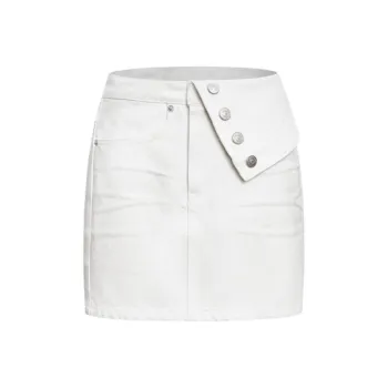 ANN ANDELMAN Denim Short Skirts Women's