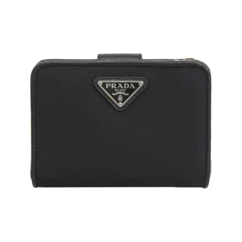 PRADA Nylon Wallet Women's Black-0
