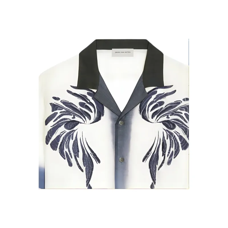 DRIES VAN NOTEN Shirt Men's Blue White-3