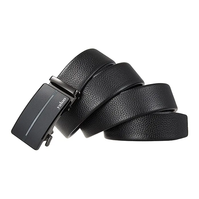 Yalu Top Grain Cow Leather Belts Men's Width 3.5CM-2