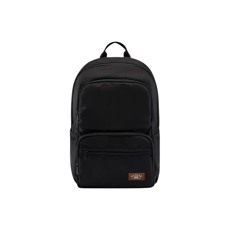 LiNing Sports Life Collection Polyester Students Backpack Unisex Black-0
