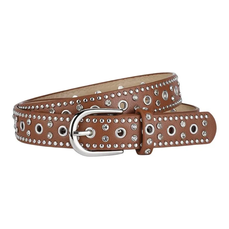 JEANSWEST PU Leather Belts Women's 2.8CM-0