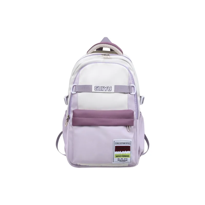 WICKBUEN Nylon Backpack Regular Unisex Black/Pink/Khaki/Green-12