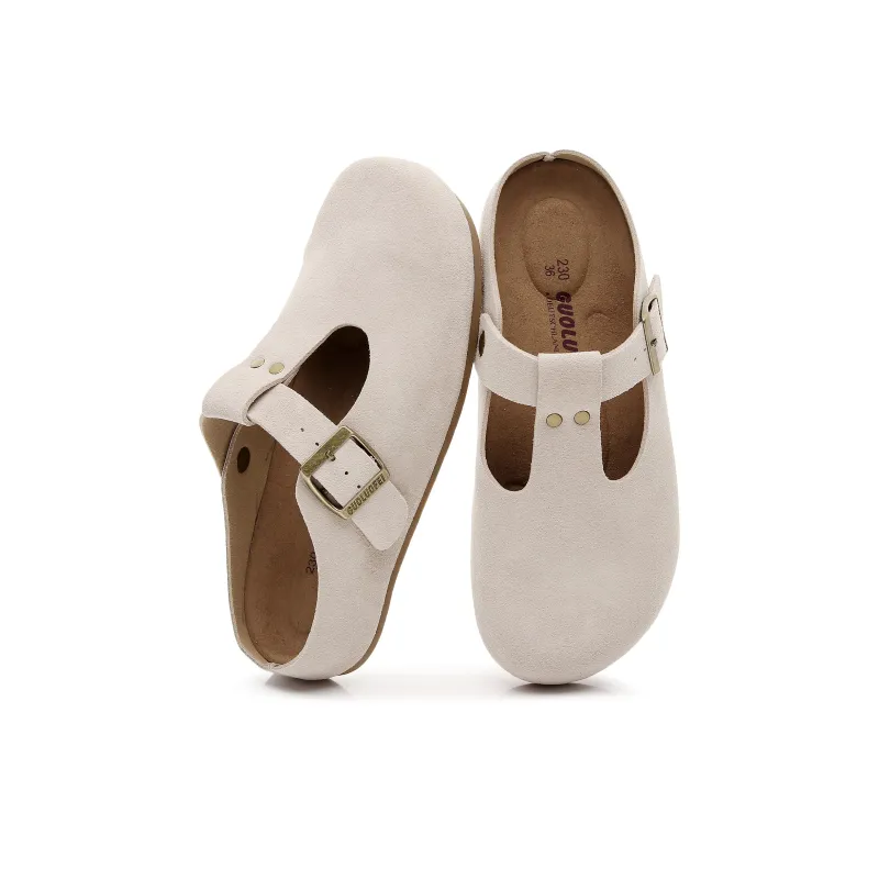 Golofi Rubber Sole Slip Resistant Closed Toe Slippers Women's-14