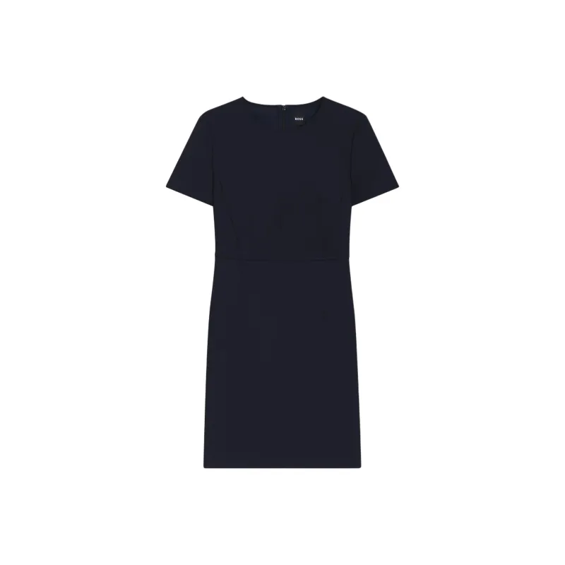 HUGO BOSS Short Sleeved Dress Women's Dark Blue-0