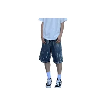 Weles Denim Shorts Unisex Blue