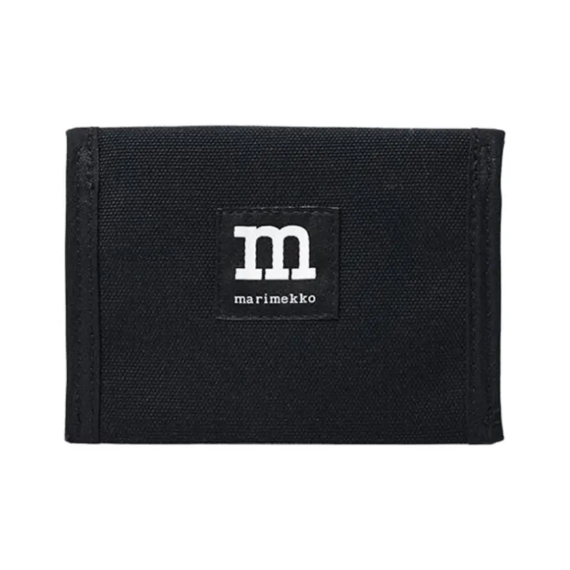 Marimekko Cotton Wallet Unisex Black-1