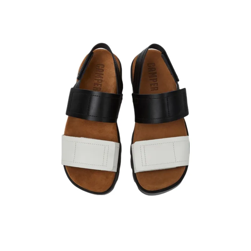 CAMPER Brutus Sandal Beach Sandals Women's Black White-2