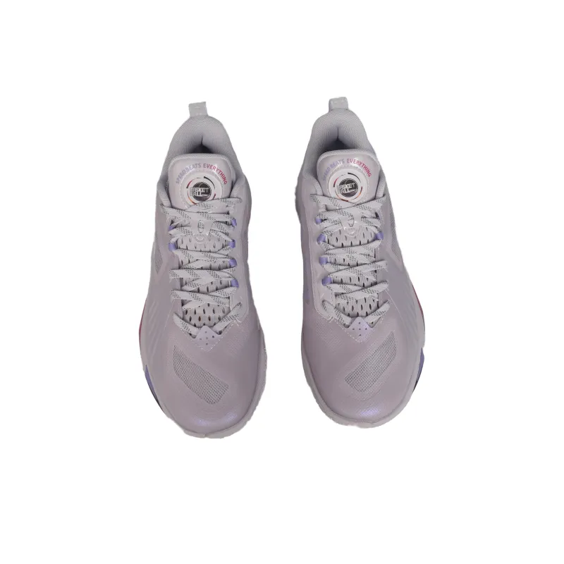QIAODAN Anti Slip Wear Resistant Low Top Basketball Shoes Men's Purple-4