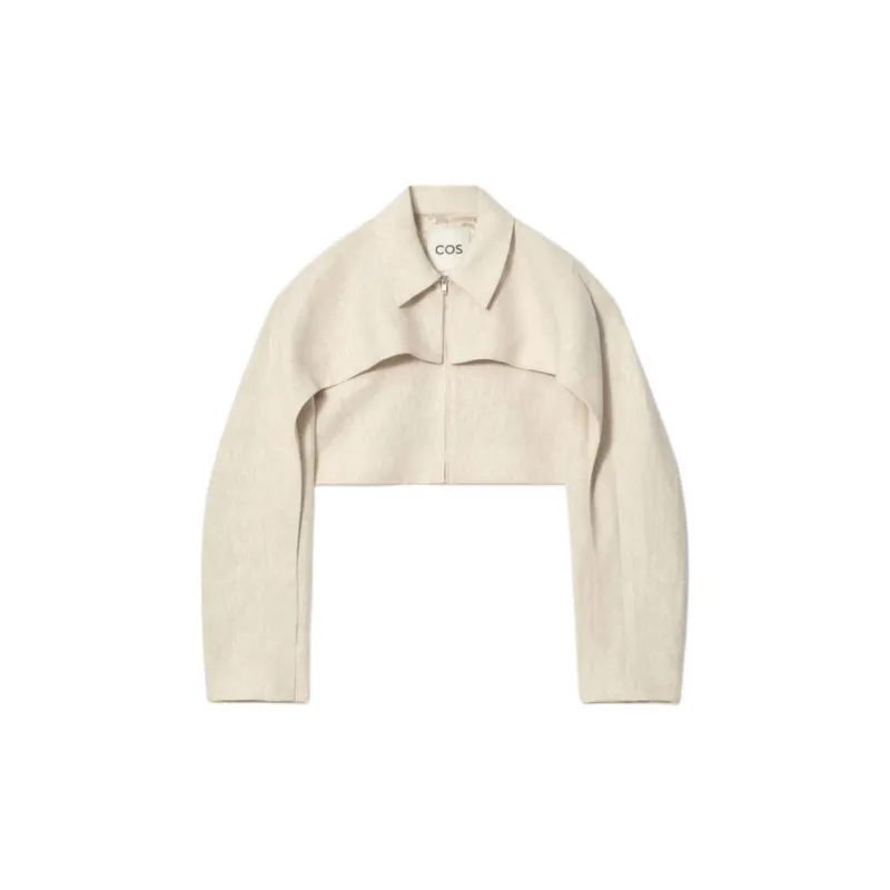 COS Linen, Viscose Shawls Women's Beige-0