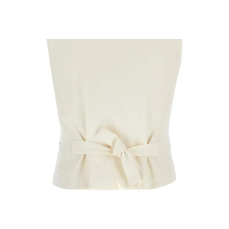 MaxMara Vests Women's White-3