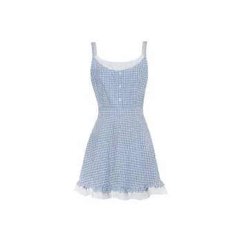 IDLE SOUL Slip Dresses Women's Blue