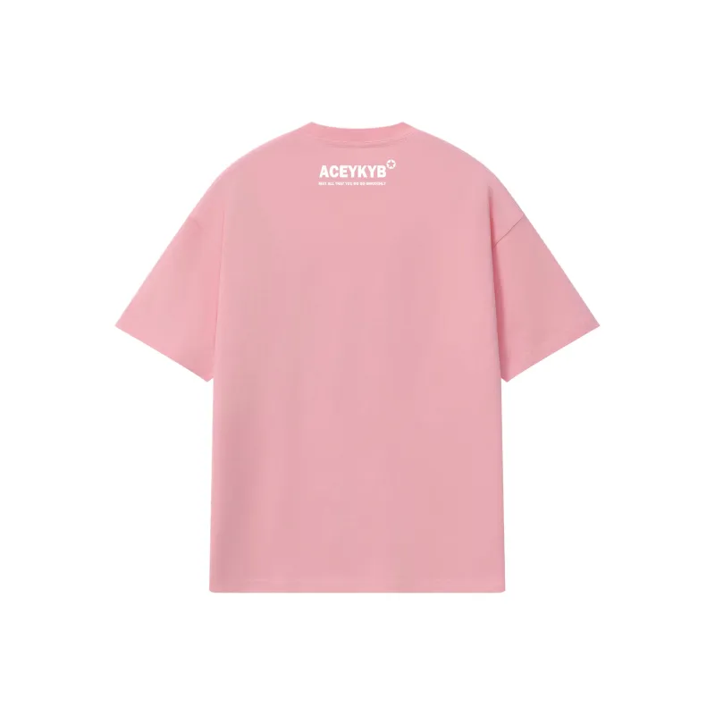 YK&YB T Shirts Unisex Light Pink-1