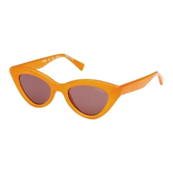 GUESS Injection Cat Eye Sunglasses Men's Orange