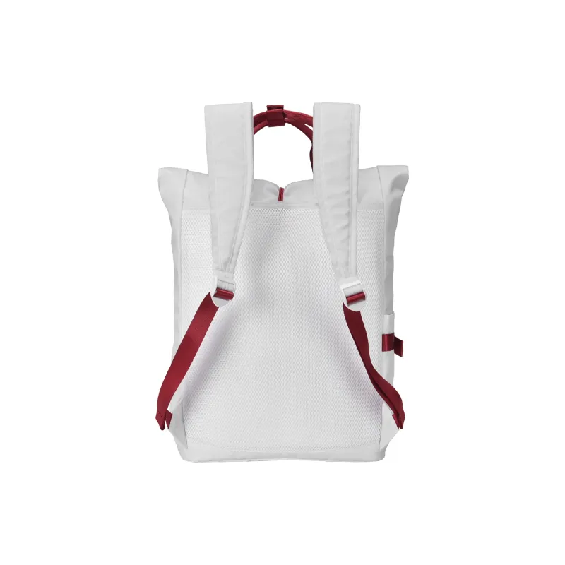 LOVVVVE Polyester Backpack Regular Unisex Gray Red Contrast-2