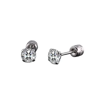 DAIRUO Titanium Steel Stud Earrings Men's