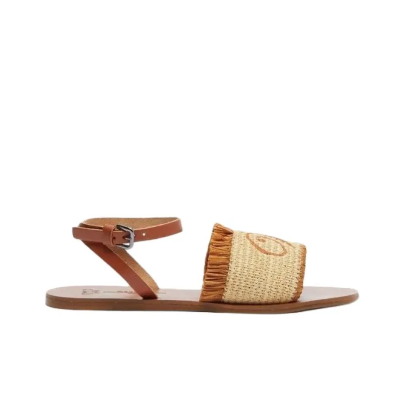 MaxMara Weekend One Strap Sandals Women's Brown-1