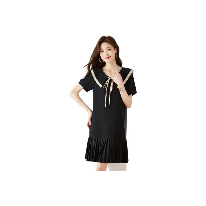 Mu Xiao Xin Short Sleeved Dress Women's-1