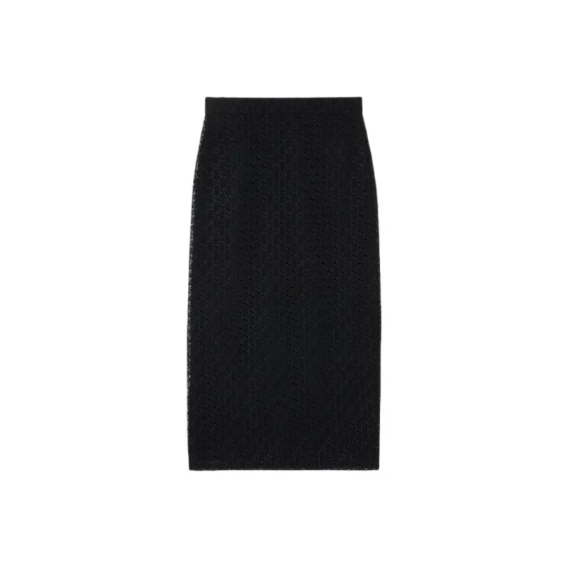 GUCCI FW25 Casual Long Skirt Women's Black-0