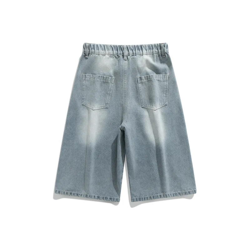 ZMOH Denim Shorts Unisex Light Blue-1