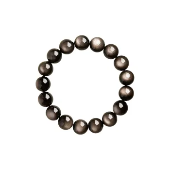 ANXING Obsidian Beaded Bracelet For Good Luck, Wealth, And Career Success Unisex
