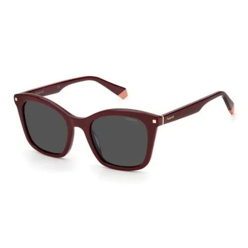 item Acetate Square Sunglasses Women's Burgundy Red