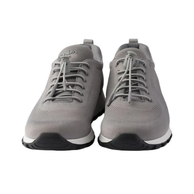 PRADA Low Top Casual Shoes Men's Gray-4