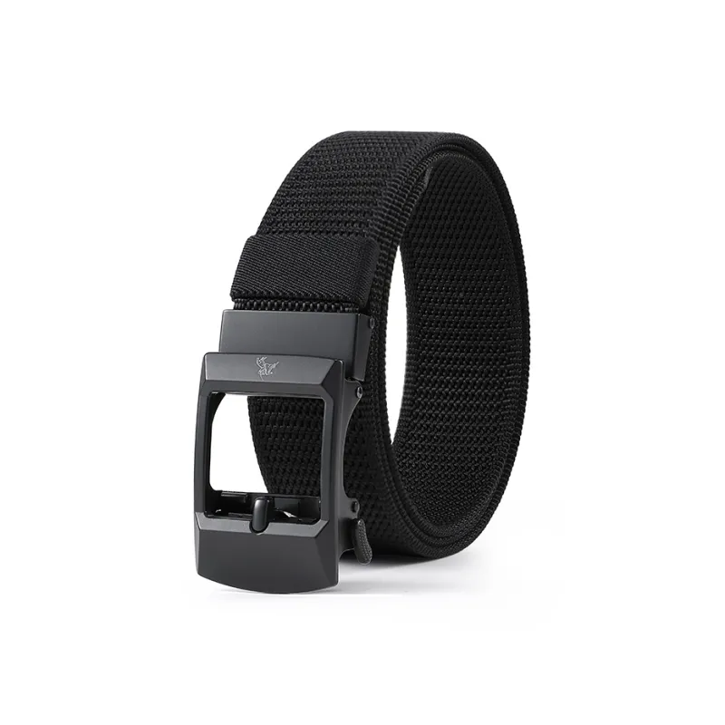 POLOMEISDO Nylon Braid Automatic Buckle Belt Unisex Width  3.8cm-0