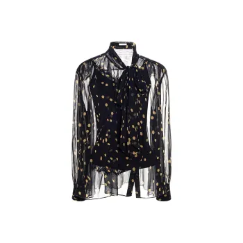 AUI Chiffon Shirts Women's Black