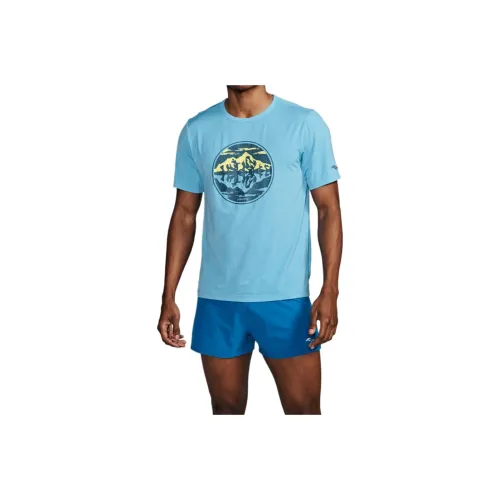 Saucony T Shirts Men Blue