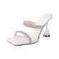 White 8cm Heel