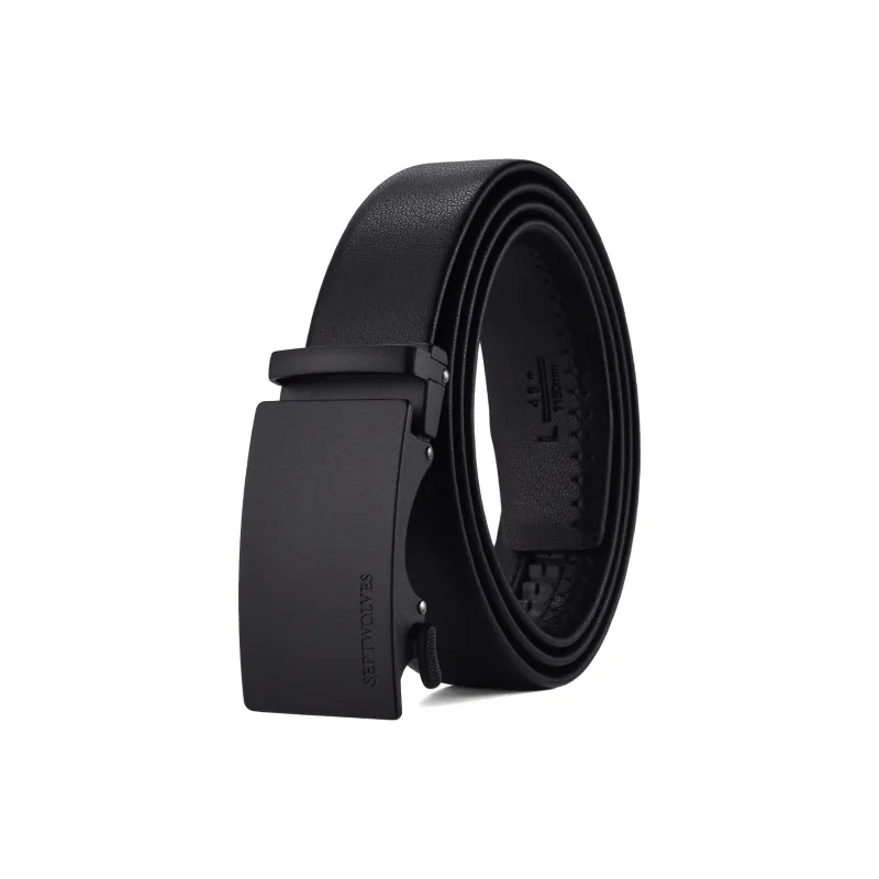 SEPTWOLVES Split Cow Leather With Transferred Pattern Leather Belts Men's Width  3.5cm-0