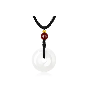 Lao Feng Xiang Chalcedony Jade Necklaces Unisex