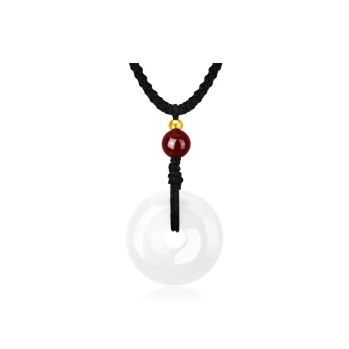 Lao Feng Xiang Chalcedony Jade Necklaces Unisex