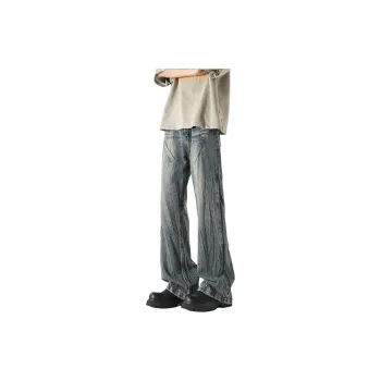Menglaini Jeans Unisex Blue
