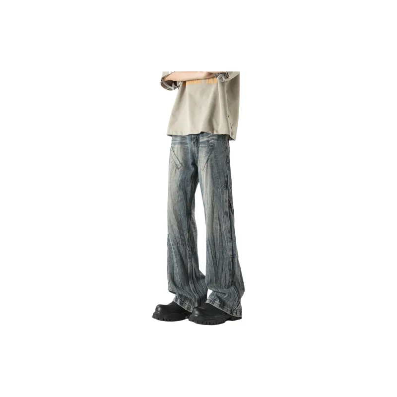 Menglaini Jeans Unisex Blue-0