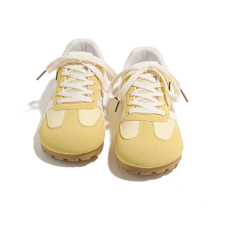 HUANQIU Slip Resistant, Breathable, Lightweight Low Top Casual Shoes Women's Lemon-2