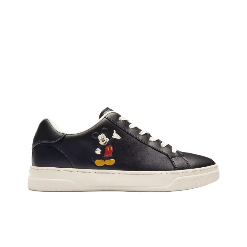 Disney x COACH Highline Low Top Skateboard Shoes Women's Black-1
