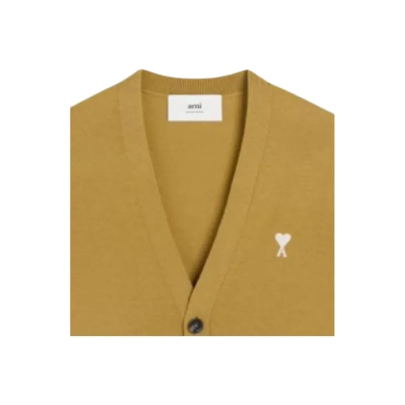AMIPARIS Paris Logo Detailed V Neck Cardigan-1