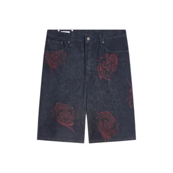 DRIES VAN NOTEN Denim Shorts Men's Indigo