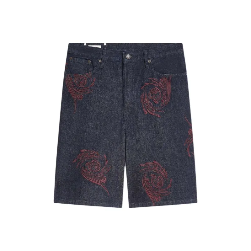 DRIES VAN NOTEN Denim Shorts Men's Indigo-0