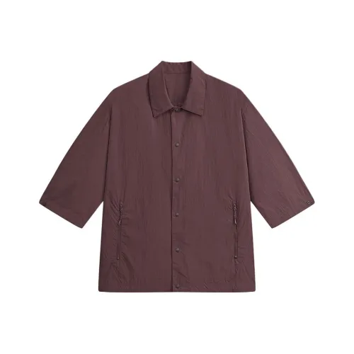 MODE COMMUTER Shirts Men Red Coffee