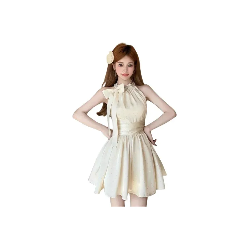 XIANSINIAO Sleeveless Dress Women's-1