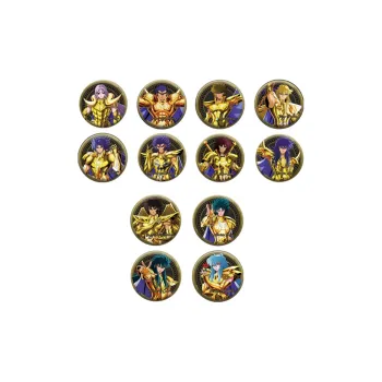 MANCOOL Saint Seiya Gold Twelve Palaces Collection Badge Badges
