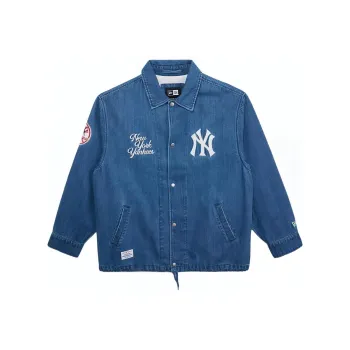 New Era SS25 Denim Jacket Unisex Denim Blue