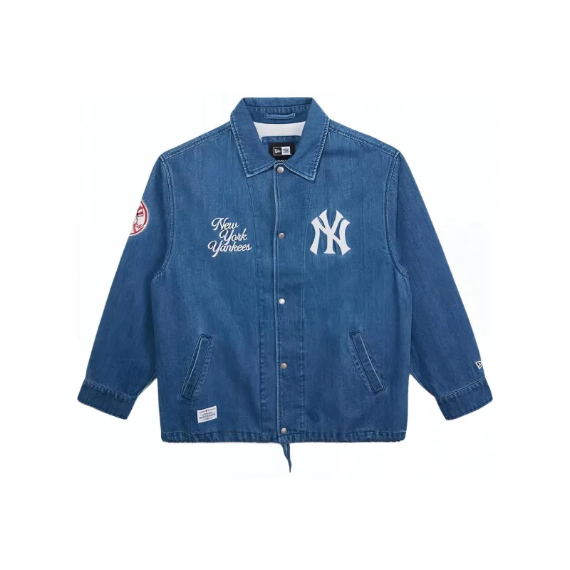 New Era SS25 Denim Jacket Unisex Denim Blue-0