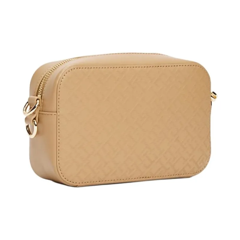 Tommy Hilfiger Polyurethane Camera Bag, Crossbody Bag Women's Brown-1
