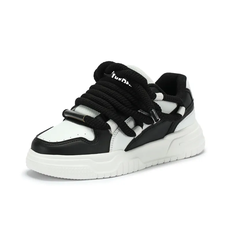 YUEDEMA Cushioning, Abrasion Resistant, Lightweight, Support, Height Increasing Low Top Skateboard Shoes Unisex-16
