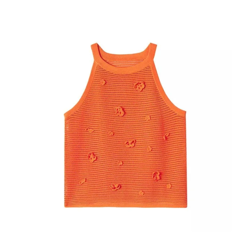 MASFER.SU Tank Tops Women's Orange Barbie-0